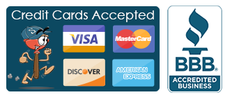 credit cards accepted plumbing services coverage area
